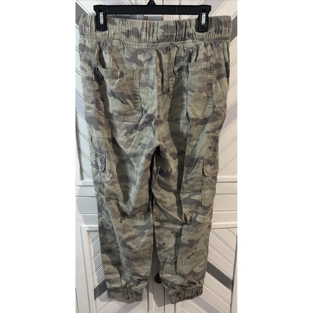 American‎ Eagle Women's Medium Green Camo Cargo Pant Drawstring Waist Jogger - Picture 3 of 16